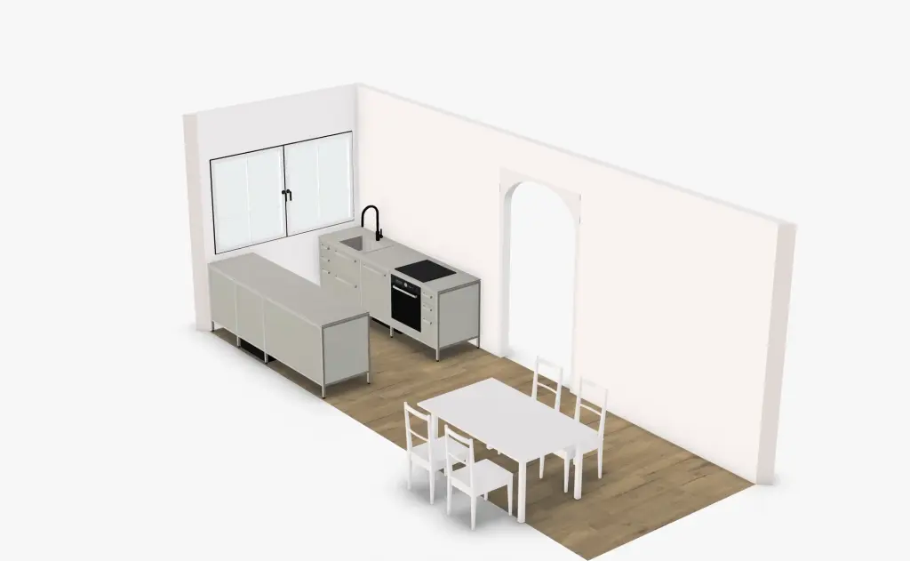 Keep raw Industrial modular stainless-steel kitchen system